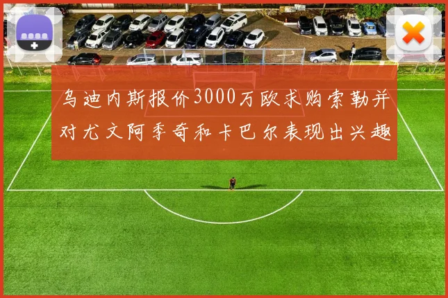 乌迪内斯报价3000万欧求购索勒并对尤文阿季奇和卡巴尔表现出兴趣
